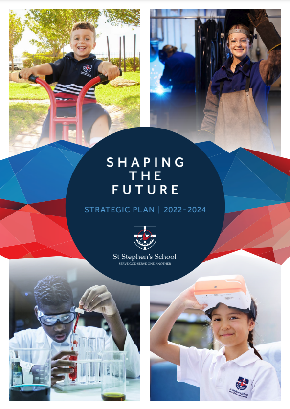 Front cover image of St Stephen's School's Strategic Plan 2022-2024